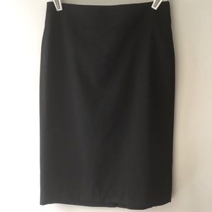 BR Wool 6T Tall Pencil Skirt Black Classic